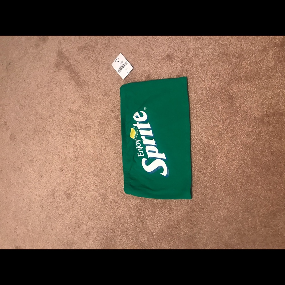 Sprite crop top